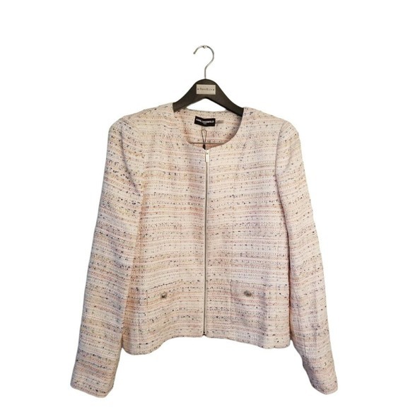 Karl‎ Lagerfeld Paris Size 12 Women's Cardigan jacket Multicolor Stripe NWT - Picture 2 of 6